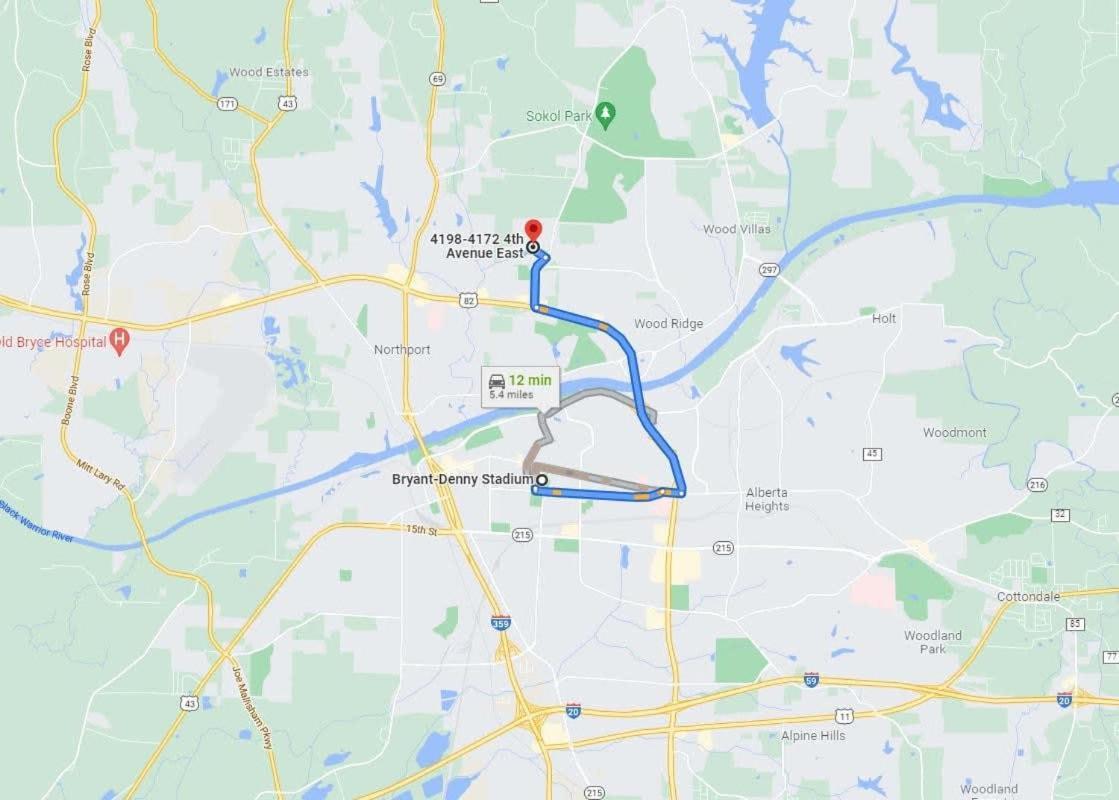 Alabama Slammer Game-day 5-mile To Stadium Holiday home *